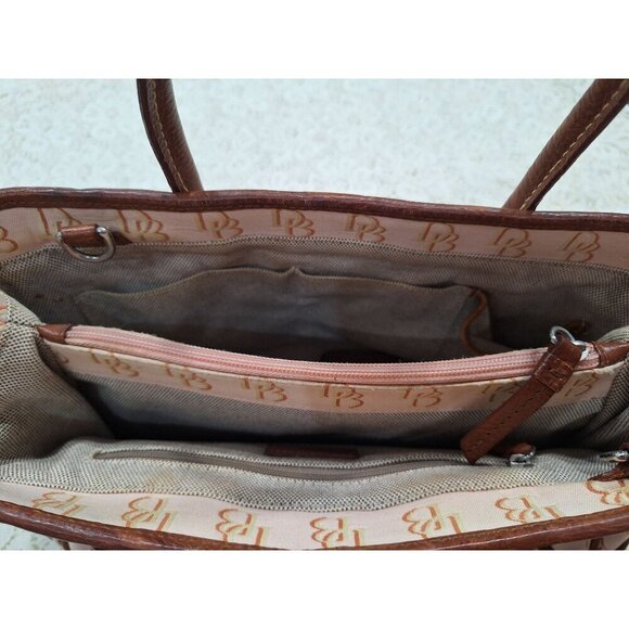 Dooney & Bourke Signature DB Double Handle Tote w/ Shoulder Strap-Pre-owned Good - Picture 8 of 10